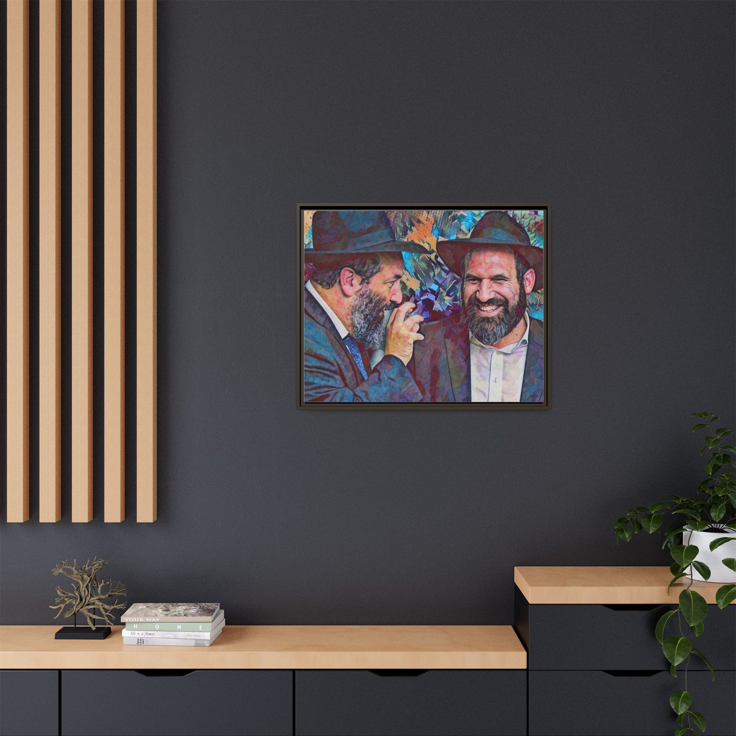 Matte Canvas, Framed (Multi-color)