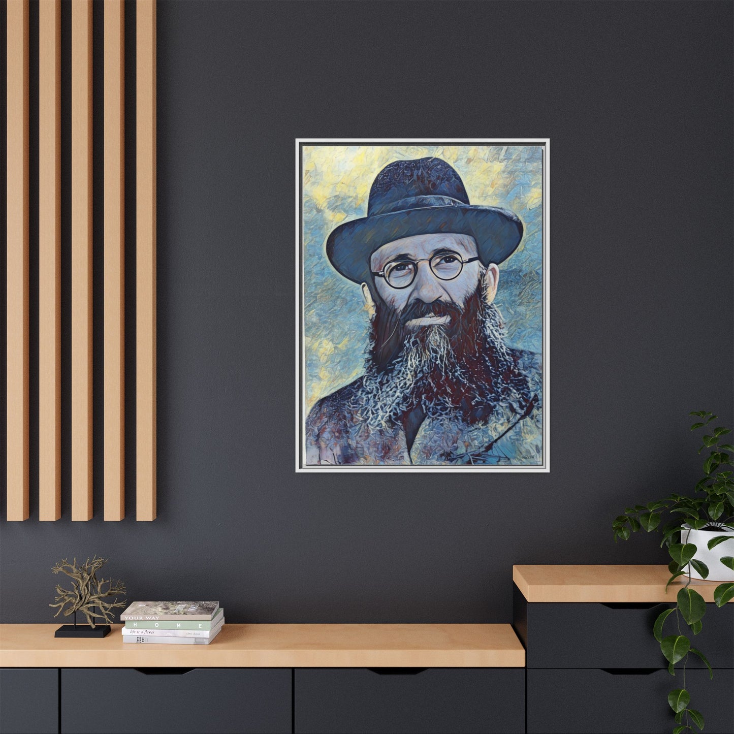 Matte Canvas, Framed (Multi-color)